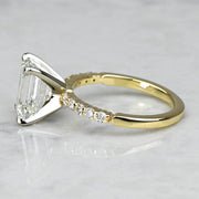 2.00 CT Emerald Cut Lab Grown Diamond Engagement Ring Mapple Gems